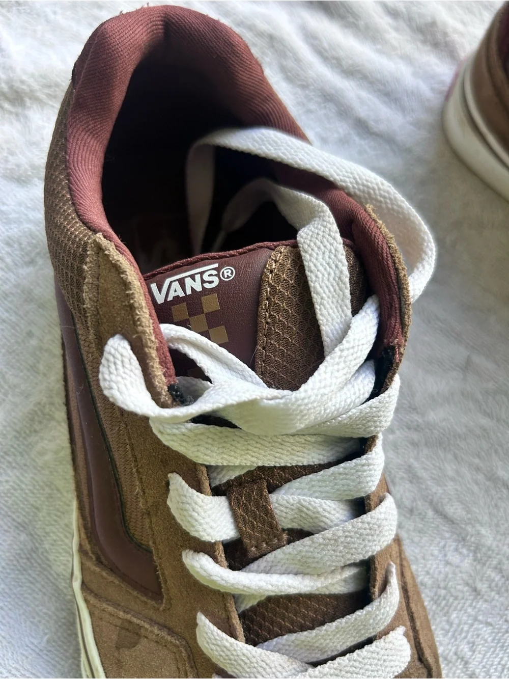Vans Caldrone 500714 Skate Shoes Sneakers Suede Brown Mens Size 8